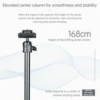 YUNTENG UT-360N Outdoor Photography Live Streaming Selfie Stand Camera Phone Tripod, UT-360N