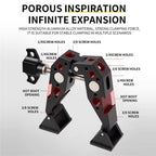 F084 Metal Hot Shoe Mount Multi-Function Crab Clamp Universal Photography Light Stand Clamp