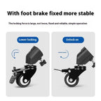 YUNTENG VCT-800 Studio Photography Light Stand Rollers 3Pcs Tripod Caster Wheels, VCT-800