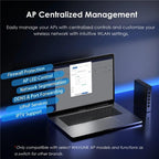 WAVLINK WN701AE IEEE 802.3AF / AT Auto-Discovery Centralized AP Management Poe Switch, US Plug, UK Plug, EU Plug, AU Plug