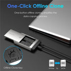 WAVLINK ST347 One-Click Offline Clone Dual Slot M.2 SSD Enclosure USB-C 3.2 Gen2 10Gbps, ST347