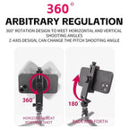KY18 Live Streaming Photography DSLR Camera Rotating Cellphone Clamp Cold Shoe Mount, KY18