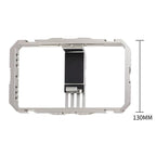 C072 Aluminum Alloy Handheld Smartphone Cage Rig Photography Stabilizer Dual Handle Frame, C072