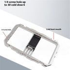 C072 Aluminum Alloy Handheld Smartphone Cage Rig Photography Stabilizer Dual Handle Frame, C072