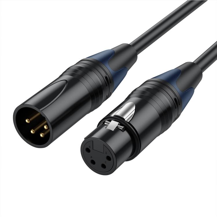 JUNSUNMAY 4 Pin XLR Male to Female Headphone Audio Adapter Cable, 0.5m, 1.8m, 3m, 5m, 10m