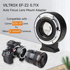VILTROX EF-Z2 0.71X Auto Focus Camera Lens Mount Adapter For Canon EF to Nikon Z Mount, EF-Z2