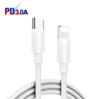 PD45W + PD30W Dual Port Type-C Car Charger with USB-C to 8 Pin Data Cable, P65 with 8 Pin Cable(Black), P65 with 8 Pin Cable(White)