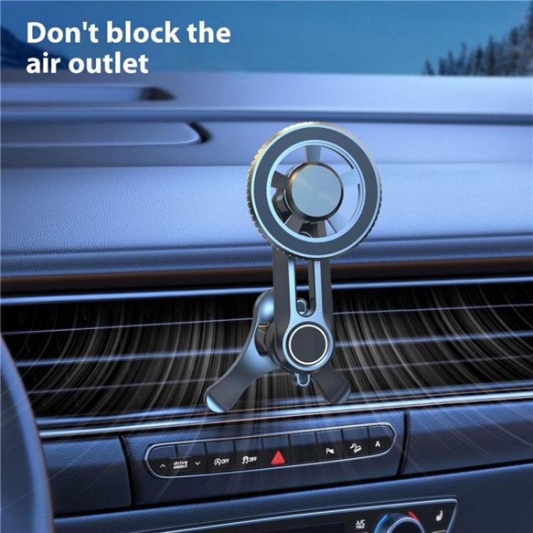 V005 360 Degree Rotatable Air Vent Holder Bracket Compatible With MagSafe Car Phone Mount, V005 (Gear Type), V005 (Single Hole)