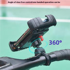 Z012 360 Degree Rotation Motorcycle Bicycle Handlebar Rearview Mirror Phone Mount
