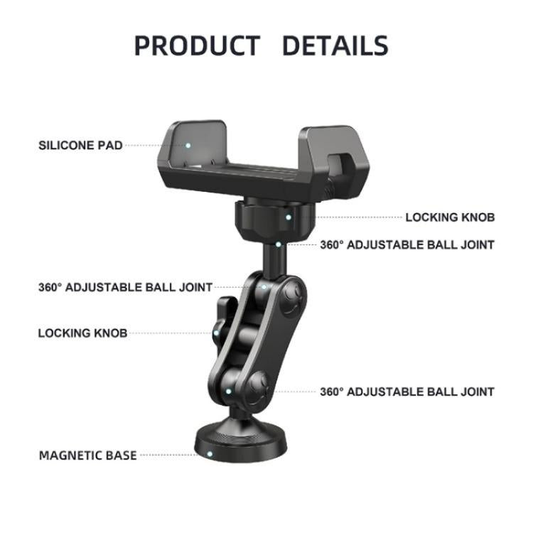X037 360 Degree Adjustable Magnetic Base Phone Holder for Gym Equipment, X037