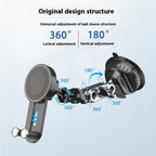 XWJ037 Suction Cup Base Long Arm Cellphone Bracket Short Type MagSafe Car Phone Holder, XWJ037