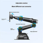 XWJ-JX04 Dashboard Windshield Magnetic Car Mount Suction Cup Base Long Arm Holder, XWJ-JX04 (Gear Type), XWJ-JX04 (Single Hole)