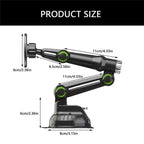 XWJ-JX04 Dashboard Windshield Magnetic Car Mount Suction Cup Base Long Arm Holder, XWJ-JX04 (Gear Type), XWJ-JX04 (Single Hole)