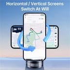 S11 360 Degree Rotation Foldable Alloy Phone Holde Dashboard Magnetic Car Phone Holde, S11