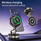 D1W Wireless Charger Magnetic Car Phone Holder Foldable Vacuum Suction Phone Mount Stand, D1W