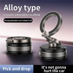 D1X Hands-Free Suction Cup Phone Holder Foldable Vacuum Magnetic Car Phone Mount, D1X