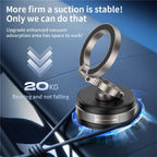 D1X Hands-Free Suction Cup Phone Holder Foldable Vacuum Magnetic Car Phone Mount, D1X