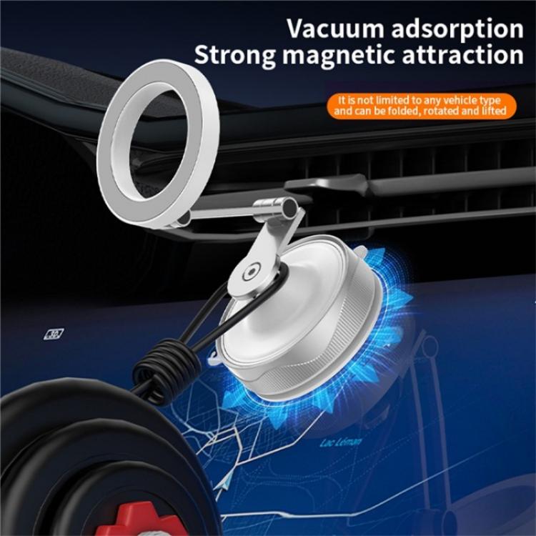 X30 Car Foldable Cell Phone Stand Suction Cup Mount Vacuum Magnetic Car Phone Holder, X30