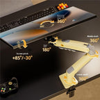 NORTH BAYOU F80 Adjustable Height Monitor Arm 17-30 Inch Displays Desk Mount Stand