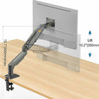 NORTH BAYOU F80 White Adjustable Height Mechanical Desk Mount 17-30 Inch Displays Stand, F80