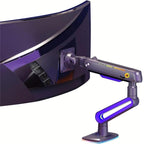 NORTH BAYOU G70 Height Adjustable Desktop Mount Mechanical Spring Gaming Monitor Stand, G70