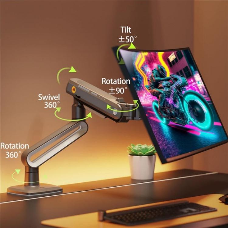 NORTH BAYOU A6 Flat Ultrawide Curved Display Bracket 27-50 Inch Monitors Ergonomic Stand, A6