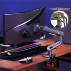 NORTH BAYOU A6 Flat Ultrawide Curved Display Bracket 27-50 Inch Monitors Ergonomic Stand, A6