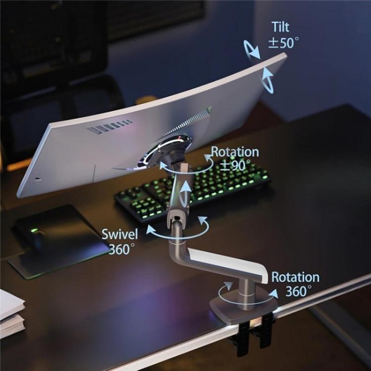 NORTH BAYOU A5 Flat Ultrawide Curved Monitors Bracket Gaming Monitor Arm VESA Mount, A5