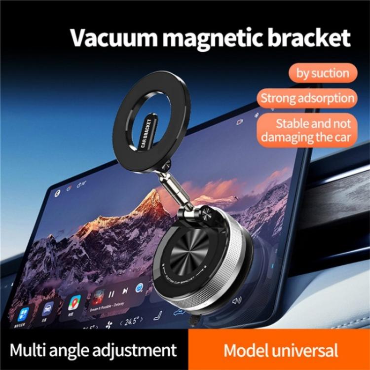 SD08 360 Degree Rotation Magnetic Car Mount Foldable Stand Vacuum Suction Phone Holder, SD08