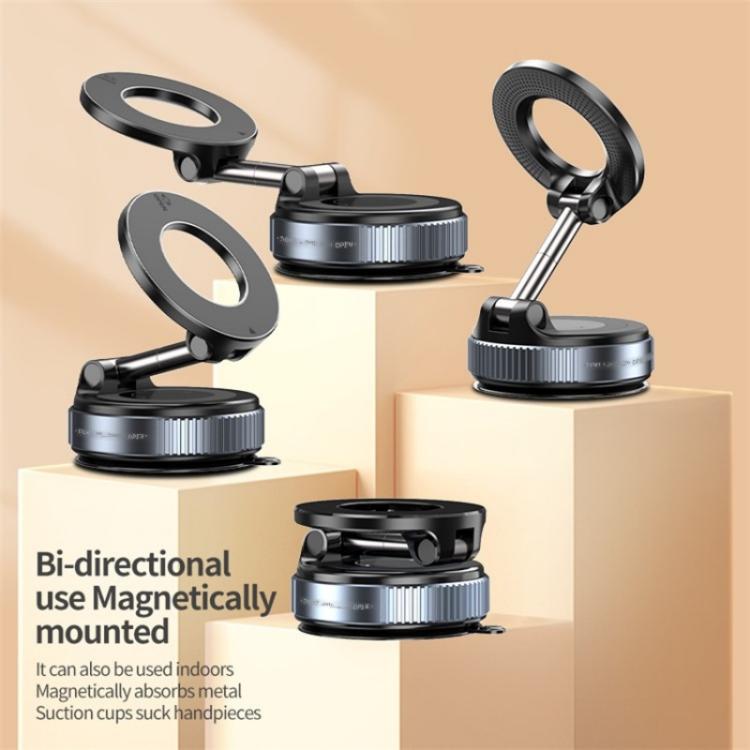 K007 Dashboard Stand 360 Degree Rotation Car Suction Cup Base Magnetic Mount Phone Holder, K007 (Black), K007 (White)