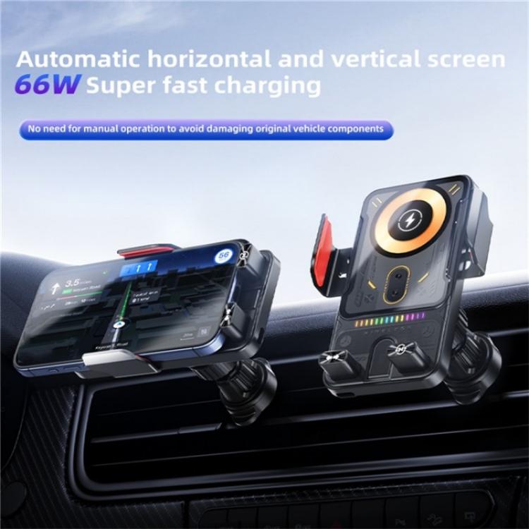 SD19 Wireless Charger 15W Magnetic Fast Charging Car Air Vent Mount Phone Holder, SD19 (Black), SD19 (Grey)