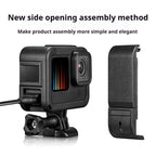 Dual Cold Shoes Frame Expansion PA Cage with Side Interface Cover, For GoPro HERO13 Black / HERO12 Black