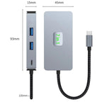 2402 2 x USB 3.2, HD, 2 x Card Reader, PD 100W, RJ45 2.5Gbps 7-in-1 Multi-Port Type-C Hub Adapter, 2402