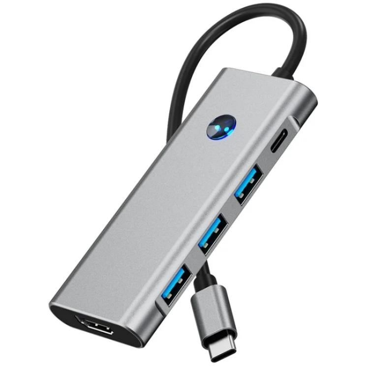 2425 7 In 1 Type-C Hub USB 3.0 PD 100W 4K HD Adapter For Laptops, 2425