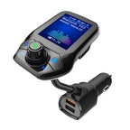 T43 Car Bluetooth Mp3 Multi-function Large Color Screen QC3.0 Bluetooth Car Charge Lossless Car Bluetooth Player, T43