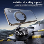 K12 Vacuum Suction Mount Foldable 360 Rotation Magnetic Car Phone Holder, K12 (Black), K12 (Silver)