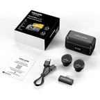 WAVLINK 608C Magnetic Lavalier Wireless Dual Microphone with 8 Pin RX Receiver, 608C