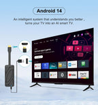 S905X5M Android 14 ATV Display Dongle 4K Smart TV Receiver, S905X5M