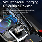 BC98 Car PD 36W Fast Charging QC3.0 Charger FM Transmitter Bluetooth 5.3 Hands-Free Call, BC98