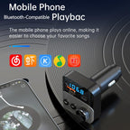 BC98 Car PD 36W Fast Charging QC3.0 Charger FM Transmitter Bluetooth 5.3 Hands-Free Call, BC98