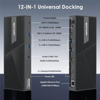 WAVLINK UG69PD24 12-in-1 PD 100W Charging Displaylink Docking Station For Thunderbolt 4 / 3, UG69PD24