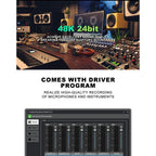 Solo3 24 Bit 2 In 2 Out Professional Audio Sound Card Recording Device, Solo3