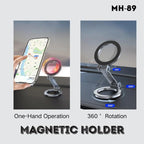 Jmary MH-89 Folding Adjustable Car Magnetic Phone Holder, MH-89