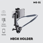 JMARY MG-01 For Phone Action Camera POV / Vlog Selfie Mount Neck Mount Hand Free Holder, MG-01