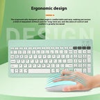 2858+030 Rechargeable Wireless Bluetooth Keyboard Silent Mouse Set with 800/1200/1600 DPI