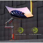NORTH BAYOU L70 RGB Lighting Gaming Monitor Adjustable Arm Stand Curved Monitors Bracket, L70