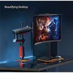 NORTH BAYOU L70 RGB Lighting Gaming Monitor Adjustable Arm Stand Curved Monitors Bracket, L70