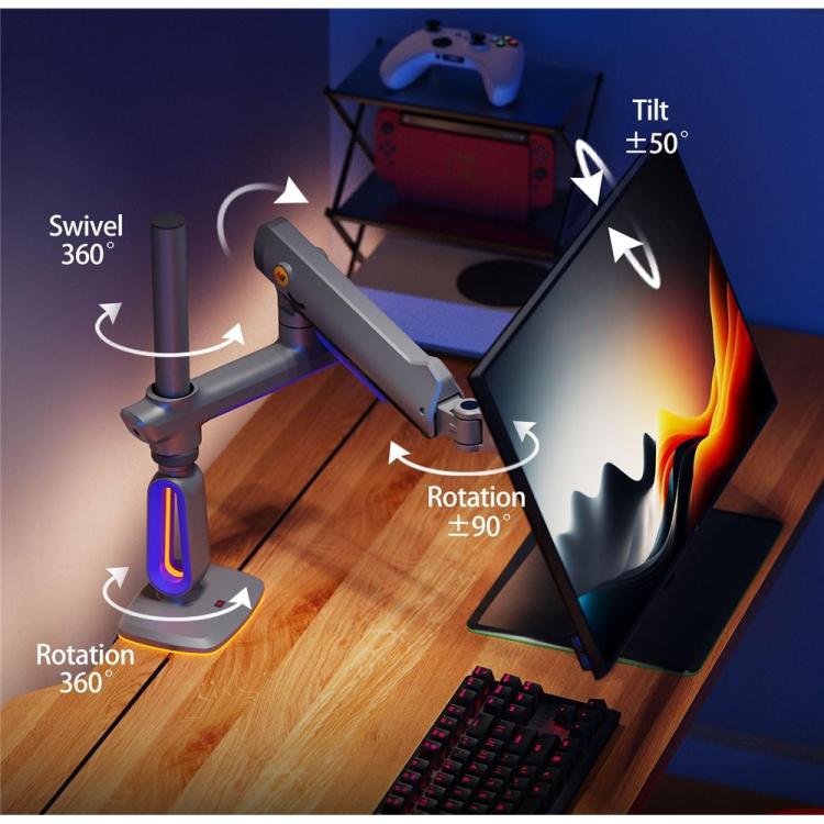 NORTH BAYOU G80 32-60 inch Curved Display Gaming Monitor Desk Stand Monitor Support Arm, G80