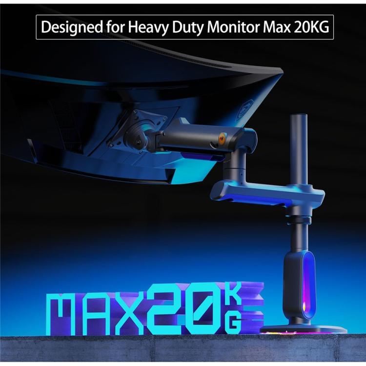 NORTH BAYOU G80 32-60 inch Curved Display Gaming Monitor Desk Stand Monitor Support Arm, G80