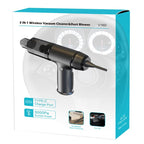 V16D 7 Nozzles 2 in 1 Car Vacuum Cleaner Powerful Suction Rechargeable Handheld Dust Blower, V16D